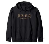 Harry Potter Hogwarts Quattro Emblemi Casa Felpa con Cappuccio