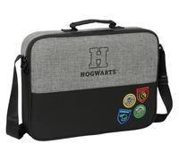 HARRY POTTER HOUSE OF CHAMPIONS - Portafogli Extrascolastici, Valigetta portatodo, Tracolla comoda e versatile, qualità e resistenza, 38 x 6 x 28 cm, colore: grigio melange/nero, Grigio mélange/nero,
