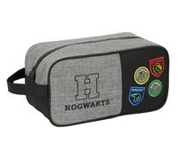 HARRY POTTER HOUSE OF CHAMPIONS - Scarpiera media, multiuso, portatodo, sport, extraculari, calcio, comodo e versatile, 29 x 14 x 15 cm, colore grigio melange/nero, Grigio mélange/nero, Estándar,