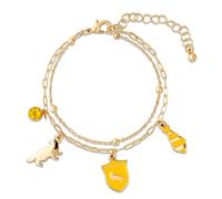 Harry Potter Hufflepuff Charms braccialetto catena regolabile
