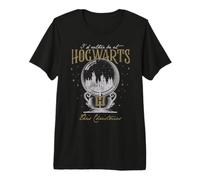 Harry Potter I'd Rather Stay At Hogwarts Natale Maglietta Premium