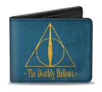 Harry Potter Il Simbolo Dei Doni Della Morte Portafoglio Bi-Fold Blu/Oro