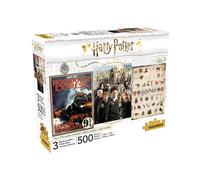 Harry Potter Jigsaw Puzzle Movie Poster 3-pack (500 Pezzi) Aquarius