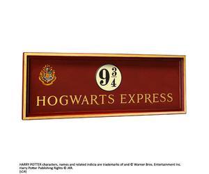 Harry Potter King's Cross Hogwarts Express 9 3/4 Wooden Sign - Binario 9 3/4