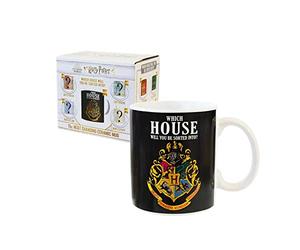Harry Potter KL86071 Heat-Change - Tazza a forma di casetta, 325 ml, multicolore