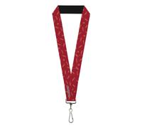 Harry Potter Lanyard, Harry Potter Butterbeer Logo and Insect Icon Red Yellow, E