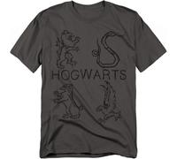 Harry Potter - Literary Stemmi - Adulto Unisex T-Shirt - Grigio