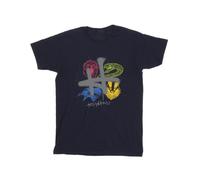 Harry Potter Maglietta Emblema H Spray Uomo (BI30781)