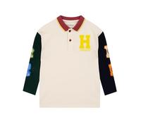 Harry Potter Maglietta, Polo Bambino Hogwarts, T Shirt Bambino Manica Lunga, Beige 6-7 Anni