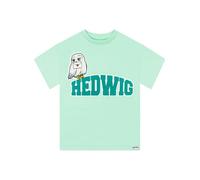 Harry Potter Magliette, Magliette di Edvige per Bambine, Top a Maniche Corte di Hogwarts per Bambine, Verde 5-6 Anni