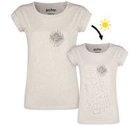 Harry Potter Marauders Map UV Donna T-Shirt Crema Screziato XXL 50% Cotone, 50% Poliestere Regular