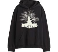 HARRY POTTER Mehapomsw005 Felpa con Cappuccio, Nero, L Uomo