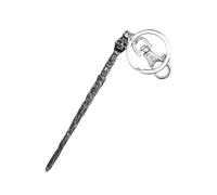 Harry Potter Metal Portachiavi Deathly Eater Wand Con Figure Int.
