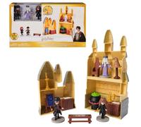HARRY POTTER Mini Playset HOGWARTS Figure 7cm HARRY HERMIONE SILENTE SPIN MASTER