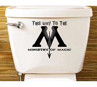 Harry Potter Ministry of Magic Etichetta Sticker Gabinetto WC La stanza dei bambini (150x140mm) by Inspired Walls® (1 SETS)