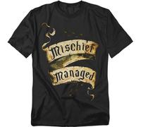 Harry Potter Mischief Managed Maglietta Licenziata Uomo Nera 100% Cotone