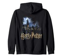Harry Potter Moon Over Hogwarts Felpa con Cappuccio