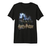Harry Potter Moon Over Hogwarts Maglietta Premium