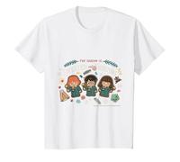 Harry Potter Nuovo Design 2025 più Dolce con Gli Amici Maglietta, Bambini, Bianco, 2 Anni