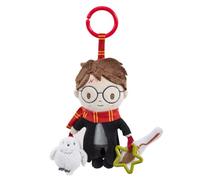 Harry Potter On the Go Activity Toy - Carrozzina e passeggino con clip giocattolo per neonati con scopa increspata e gufo che squittisce, giocattolo sensoriale di Harry Potter per bambini, accessorio