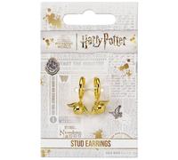 Harry Potter Orecchini Stud Pendenti Boccino d'Oro Reali Ufficiali + Confezione