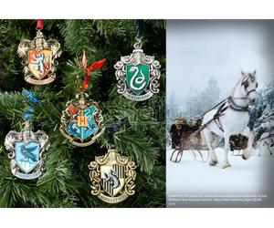 Harry Potter Ornamenti Natale Set 5 Stemmi Casate Di Hogwarts Noble Collection