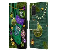 HARRY POTTER ORNAMENTI NATALIZIE CUSTODIA COVER A PORTAFOGLIO PER SAMSUNG 1