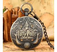 HARRY POTTER OROLOGIO MUSICALE DA TASCA CON CATENA E SACCHETTO