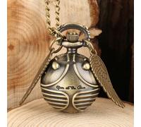Harry Potter Orologio Tasca Quidditch+Catena+Batteria Nuovo