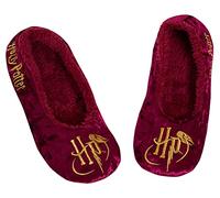 Harry Potter Pantofole per donne e ragazze adolescenti Hogwarts slip on ballerina calzini pantofole, Borgogna, 38 EU