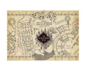 Harry Potter Parchment Marauder's Map Mappa del Malandrino Poster Pergamena