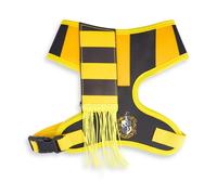 Harry Potter Pet Harness, Dog Collar Plastic Buckle, Hufflepuff Stripe Yellow wi