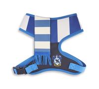 Harry Potter Pet Harness, Dog Collar Plastic Buckle, Ravenclaw Stripe Blue Gray