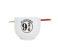 Harry Potter Piatto 9 3/4 | Ciotola Da Ramen Da 20 Once E Set Di Bacchette