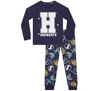 Harry Potter Pigiama Bambina, Pigiami Ragazza Hogwarts, Pigiama Bambino Manica Lunga, Blu 9-10 Anni