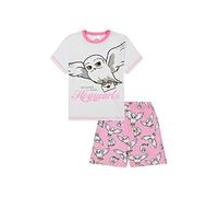Harry Potter Pigiama corto da bambina Hedwig I Got My Letter From Hogwarts, bianco e rosa, bianco, 12-13 Years