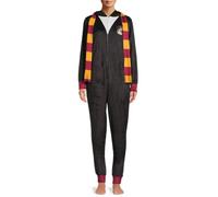 Harry Potter Pigiama da donna con cappuccio Grifondoro Union Suit, Nero, M