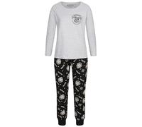 HARRY POTTER Pigiama Da Donna Set Di 2 Pezzi Grigio Nero Nuovo