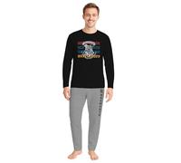 Harry Potter Pigiama da uomo - Hogwarts Pigiama a maniche lunghe con pantaloni grigio/nero