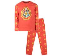 Harry Potter - Pigiama per Bambini - Pigiama a Maniche Lunghe con Motivo Hogwarts - Indumenti da Notte in Cotone 100% - Merchandise Ufficiale