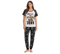 HARRY POTTER - Pigiama Set, T-Shirt + Pantaloni, Indumenti da Notte per Donna