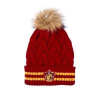Harry Potter Pom Pom Knitted Hat One Size GRYFFINDOR - Red