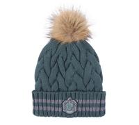 Harry Potter Pom Pom Knitted Hat One Size SLYTHERIN - Grey