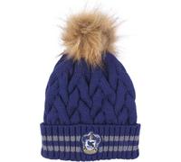 Harry Potter Pom Pom Knitted Hat One Size Ravenclaw - Blue
