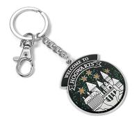 Harry Potter Portachiavi con castello di Hogwarts (taglia unica) (argento/nero/bianco)