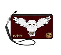 Canvas Zipper Wallet SMALL HARRY POTTER Hedwig Delivery Pose/DRCMC Icon Burgundy
