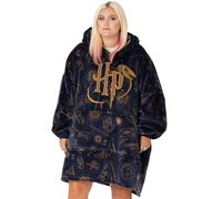 Harry Potter Potter Vuddie Coperta con Cappuccio Oversize per Uomo e Donna, Icone e Logo, Pullover in soffice Pile, Felpa Taglia Unica con Grande Tasca