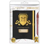 Harry Potter - quaderno con stemma di Hogwarts A5 e penna a forma di bacchetta