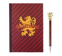 Harry Potter Quaderno e Penna, Quaderno di Grifondoro, Blocco Note e Penna 3D, Set di Cancelleria di Hogwarts - Rosso