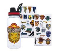 Harry Potter Quidditch Bottiglia D'Acqua Da 32 Once E Set Di Adesivi
